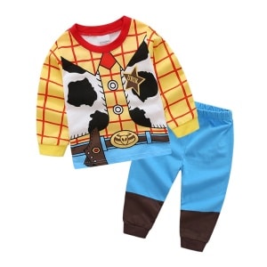 Toy Story pyjamas för barn med vit bakgrund